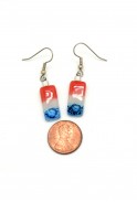 Patriotic Glass Earrings